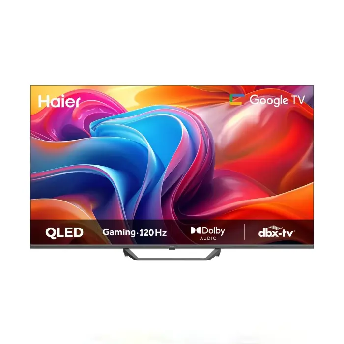 هاير شاشة 75 بوصة سمارت (QLED - 4K UHD- Google TV ) - أسود H75S80FUX هاير شاشة 75 بوصة