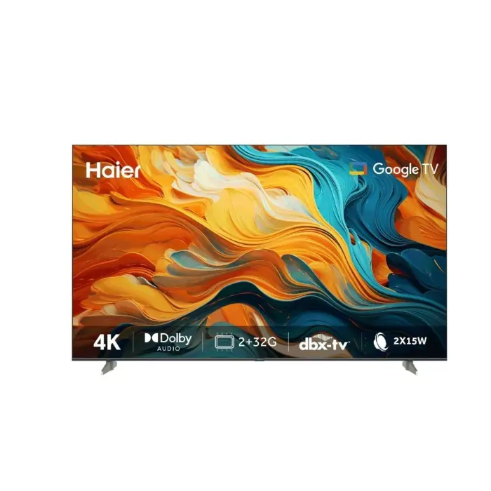 هاير شاشة 75 بوصة سمارت (DLED - 4K UHD- Google TV ) - أسود H75K800UX هاير شاشة 75 بوصة