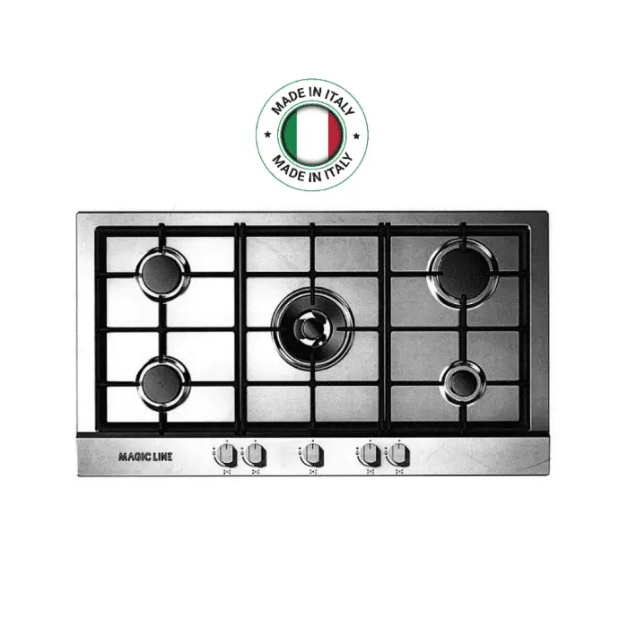 MAGIC LINE مسطح غاز بلت ان 90 سم _ستيل MH9G5VCAST MAGIC LINE مسطح غاز