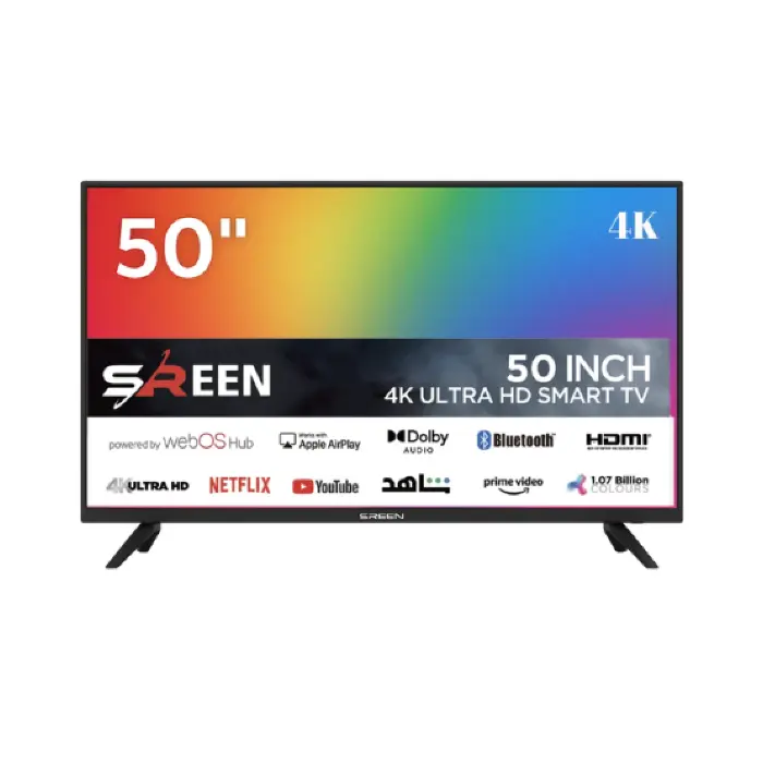 سيرين شاشة سمارت 50 بوصة - ( QLED 4K - (webOs - ريموت تحكم عن بعد SRET-50S4KWQ سيرين شاشة سمارت