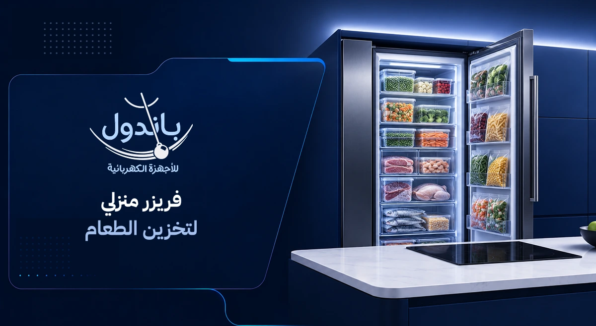 فريزر منزلي لتخزين الطعام